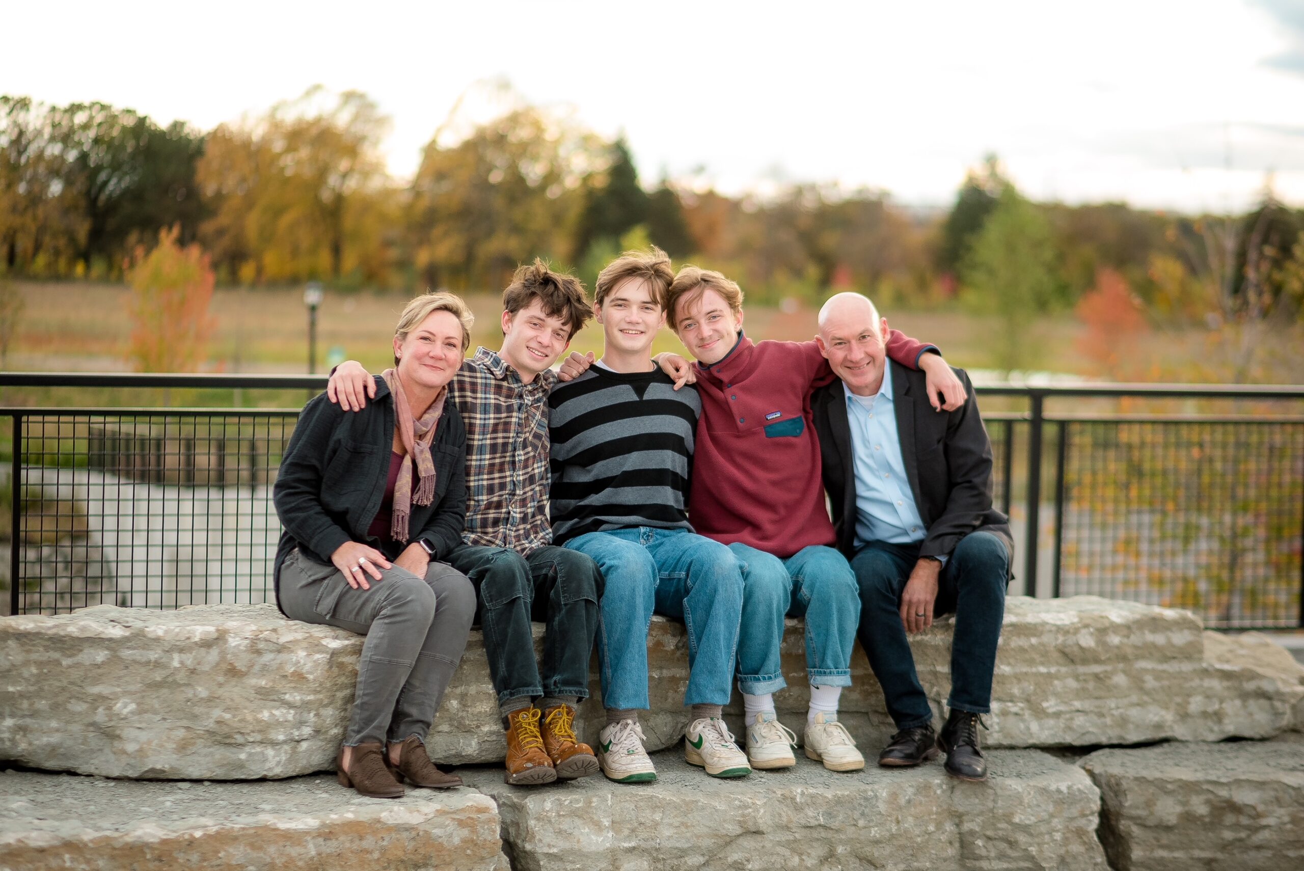 Amy Brendmoen with Family